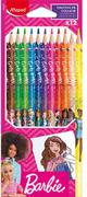 Przybory szkolne - Kredki ołówkowe Maped Barbie 12 kolorów - miniaturka - grafika 1
