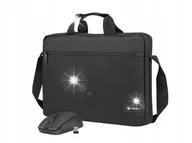 Torby na laptopy - Torba na notebooka Natec Wallaroo 2 Czarna 15,6" + mysz bezprzewodowa - miniaturka - grafika 1