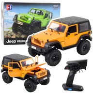 Zabawki zdalnie sterowane - Auto Terenowe Zdalnie Sterowane RC Jeep Wrangler Rock Crawler Pomarańczowy 1:14 - miniaturka - grafika 1