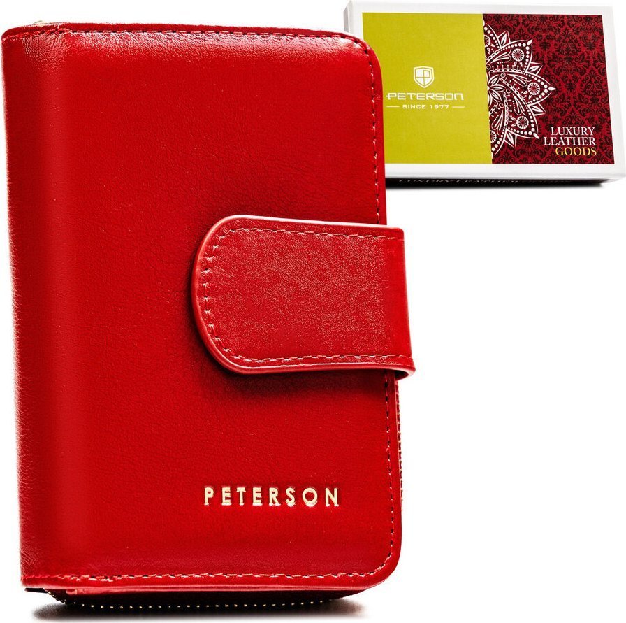 Peterson Skórzany damski portfel z ochroną RFID - Peterson NoSize