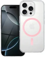 Etui i futerały do telefonów - Drop Glue Colorful Ring Mag Cover kompatybilny z MagSafe pasuje do IPHONE 16 PRO różowy - miniaturka - grafika 1