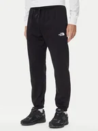 Spodnie sportowe męskie - The North Face Spodnie dresowe Simple Dome NF0A8C1W Czarny Regular Fit - miniaturka - grafika 1
