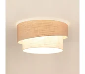 Lampy sufitowe - Brilagi - Plafon DOVER SHINE 1xE27/15W/230V śr. 50 cm szary/kremowy - miniaturka - grafika 1