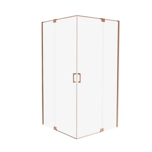 Kabina prysznicowa uchylna Swing miedź 80 x 110 Wellneo - Kabiny prysznicowe - miniaturka - grafika 1