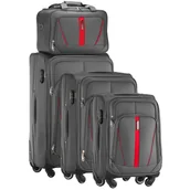 Walizki - Zestaw Walizek i Torba z Codury Szary - miniaturka - grafika 1