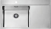 Zlewozmywaki - Zlew ALVEUS PURE 50 komora LEWA stal SATYNA (1149517) - miniaturka - grafika 1