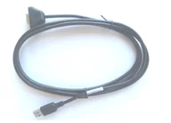Kable komputerowe i do monitorów - Zebra CBL-58926-04 kabel równoległy Czarny 1,8 m USB Typu-A DB-9 - miniaturka - grafika 1