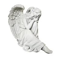 Figurki dekoracyjne - Figurka Śpiącego Anioła - (22 cm), Spokój i Harmonia w Twoim Domu. - miniaturka - grafika 1