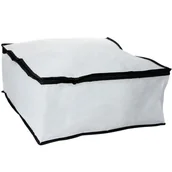 Pokrowce na ubrania - Pokrowiec Worek Do Przechowywania Ubrań Pościeli Przezroczysto-Czarny 45X45X20 Cm - miniaturka - grafika 1