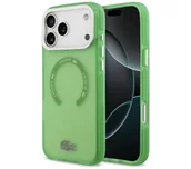Etui i futerały do telefonów - Lacoste Shockproof Transparent Frosted MagSafe do iPhone 17 Pro Max zielony - miniaturka - grafika 1