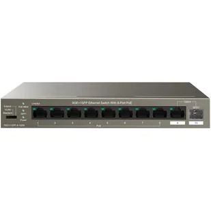 Switch Tenda TEG1110PF-8-102W (TEG1110PF-8-102W) Szara - Switche - miniaturka - grafika 1