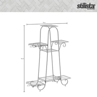 KWIETNIK METALOWY STOJĄCY CZARNY LOFT STOJAK 102CM - Pozostałe ozdoby ogrodowe - miniaturka - grafika 5