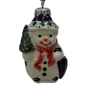 Bombki - Ceramiczna bombka ceramiczna Ceramika Bolesławiec - miniaturka - grafika 1