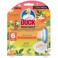 Środki do WC - DUCK Fresh discs żelowe krążki wc Tropical Summer - miniaturka - grafika 1