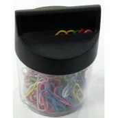 Artykuły biurowe - Titanum Spinacze 28mm kolorowe, pudełko magnetyczne - miniaturka - grafika 1