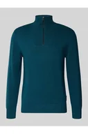 Bluzy męskie - Bluza z kołnierzem o kroju regular fit z czystej bawełny - Tom Tailor Denim - miniaturka - grafika 1
