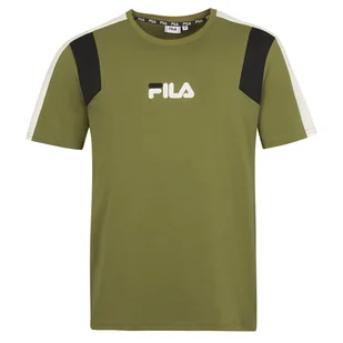 Męska Koszulka z krótkim rękawem FILA BORMIO REGULAR TEE FAM0175-63019 – Oliwkowy - Koszulki męskie - miniaturka - grafika 1
