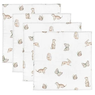 4-pack pieluszek muślinowych Dreamland 30x30, BabySteps - Pieluchy - miniaturka - grafika 1