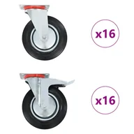 Wózki magazynowe - Kółka skrętne VIDAXL, 200 mm, 32 szt. - miniaturka - grafika 1
