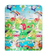 Maty edukacyjne - Mata edukacyjna dla dzieci składana zwierzątka owoce cyferki 180 x 148,5 cm - miniaturka - grafika 1