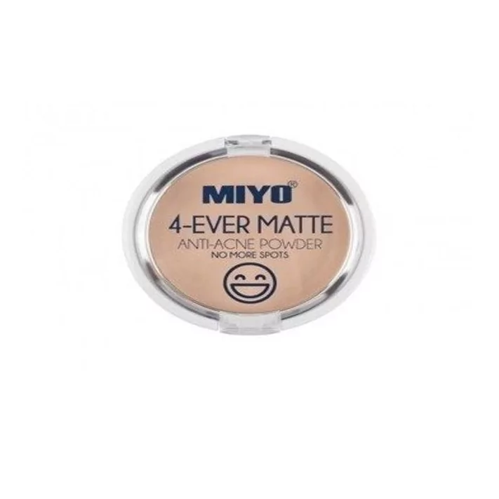 MIYO 4-EVER MATTE - ANTI-ACNE POWDER - Prasowany puder matujący do skóry trądzikowej MIYPDTR