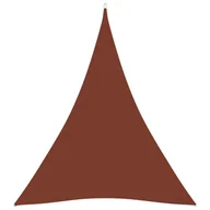 Parasole ogrodowe - vidaXL Trójkątny żagiel ogrodowy, tkanina Oxford, 3x4x4 m, terakota 135394 - miniaturka - grafika 1