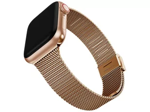 Bransoleta Milanese pasek Alogy do Apple Watch 38/40/41mm Różowe złoto - Akcesoria do smartwatchy - miniaturka - grafika 1