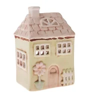 Świeczniki - Świecznik domek ceramika prezent zielony ozdobny - miniaturka - grafika 1