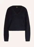 Swetry damskie - Boss Sweter Fiti blau - BOSS - miniaturka - grafika 1