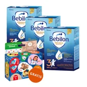 Mleko modyfikowane - Zestaw Bebilon Advance Pronutra 3 Junior, odżywcza formuła na bazie mleka, po 1 roku, 3 x 1000 g + CzuCzu Moje Pierwsze Słowa, książeczka na kółeczku, od 12 miesiąca gratis - miniaturka - grafika 1