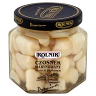 Mieszanki warzywne, sałatki - Rolnik Czosnek marynowany w occie jabłkowym 212 ml - miniaturka - grafika 1