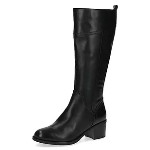Caprice Damskie 9-25500-41 kozaki na obcasie, Czarna papka, 41 EU - Kozaki damskie - miniaturka - grafika 1