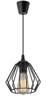 Lampy sufitowe - Czarna loftowa pojedyncza lampa wisząca Qytore - miniaturka - grafika 1