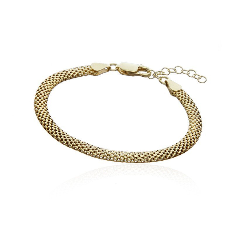 ankabizuteria.pl Bransoletka srebrna pozłacana TULIPAN