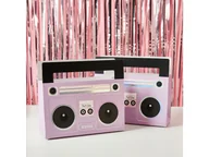 Opakowania i torebki na prezenty - Torebka papierowa Boombox - 20.5cm x 17.5cm - 5 szt. - miniaturka - grafika 1