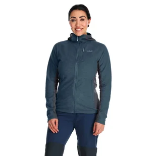 Damska bluza polarowa Rab Capacitor Hoody orion blue - 10 - Bluzy damskie - miniaturka - grafika 1
