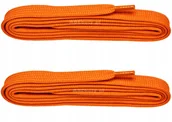 Akcesoria obuwnicze - POMARAŃCZOWE Sznurowadła SZEROKIE 7 mm DO TRAMPEK Płaskie Sznurówki 120 cm - miniaturka - grafika 1