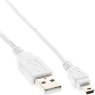 Kable USB - InLine Kabel USB miniUSB 0.5m Biały 31805W - miniaturka - grafika 1