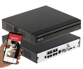 Rejestratory do monitoringu - Rejestrator IP 8 kanałowy POE BCS-L-NVR0801-4KE-8P SERIA BCS LINE Analityka 8 kamer IP do 8MPx - miniaturka - grafika 1