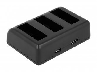 Ładowarka do aparatu Newell Ładowarka trzykanałowa Newell SDC-USB do akumulatorów BCX204 do Osmo Action