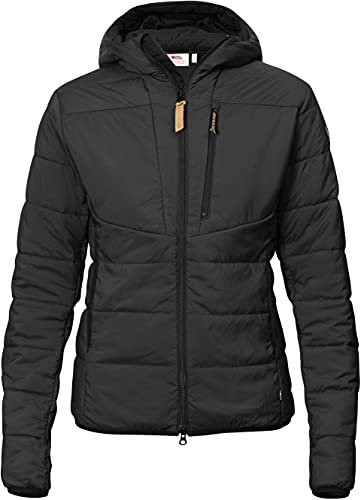 Fjallraven Damska kurtka sportowa Keb watowana z kapturem Czarny XXS