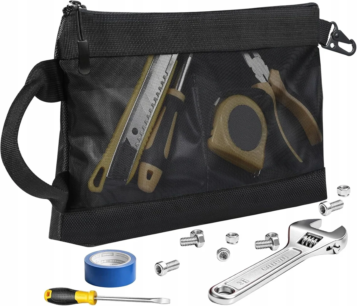 TORBA NARZĘDZIOWA 30X16X2CM PÓŁPRZEZROCZYSTA ETUI ORGANIZER POKROWIEC
