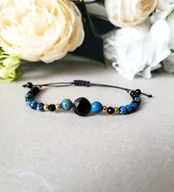 Bransoletki - SKORPION- z Turmalinem Zodiakalna bransoletka - miniaturka - grafika 1