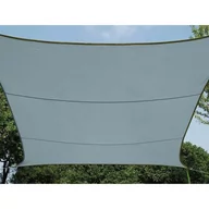 Parasole ogrodowe - Perel Żagiel przeciwsłoneczny, kwadratowy, 3,6 m jasnoszary - miniaturka - grafika 1