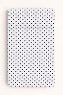 Prześcieradła dla dzieci - Prześcieradło bawełniane z gumką do łóżeczka 120x60 cm - grochy czarne - miniaturka - grafika 1