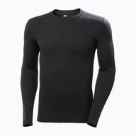 Bielizna sportowa męska - Longsleeve termoaktywny męski Helly Hansen Lifa Merino Midweight Crew black - miniaturka - grafika 1
