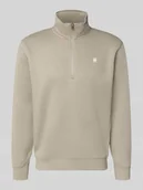 Bluzy męskie - Bluza ze stójką i zamkiem błyskawicznym - miniaturka - grafika 1