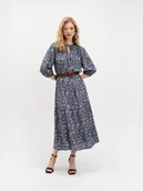 Sukienki - Sukienka maxi w drobne kwiaty - miniaturka - grafika 1