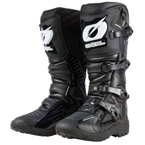 O'NEAL | Buty motocrossowe | Enduro Motocyklowe | Ochrona stopy i strefy zmian, ochrona termiczna z mikrofibry, perforowana podszewka dla lepszej wentylacji | Buty RMX Enduro | Czarne | Size 39
