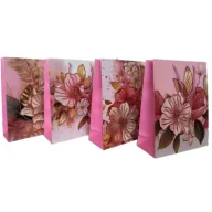 Opakowania i torebki na prezenty - Wydawnictwo Diecezjalne i Drukarnia w Sandomierzu Torba prezentowa L kwiaty MIX - miniaturka - grafika 1